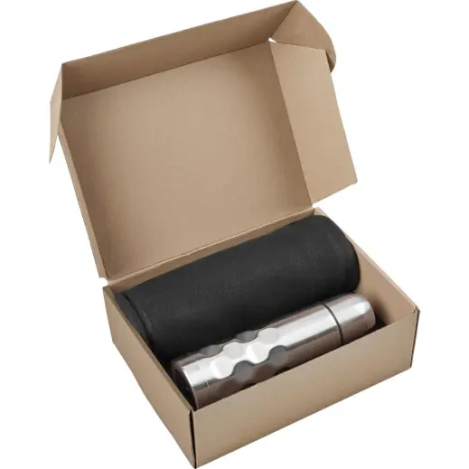 Alps Winter Blanket Gift Set Gift Box Open